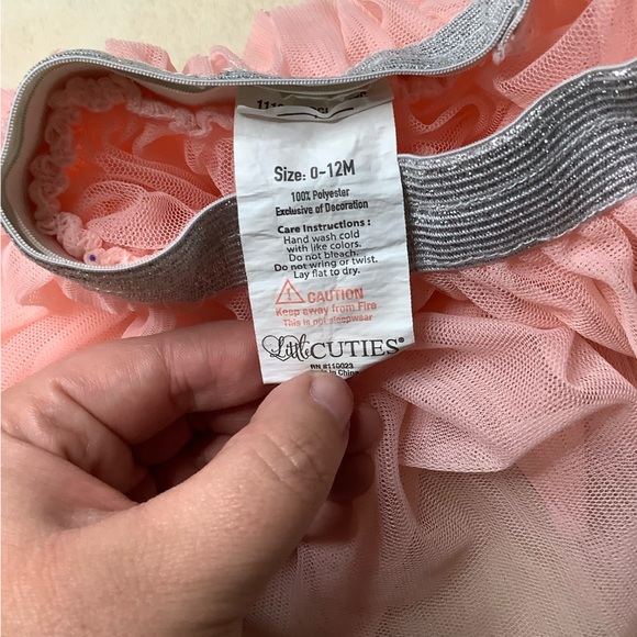 Little Cuties Pink Tulle Skirt 0 Months to 12 months NB-12M - Picture 3 of 3